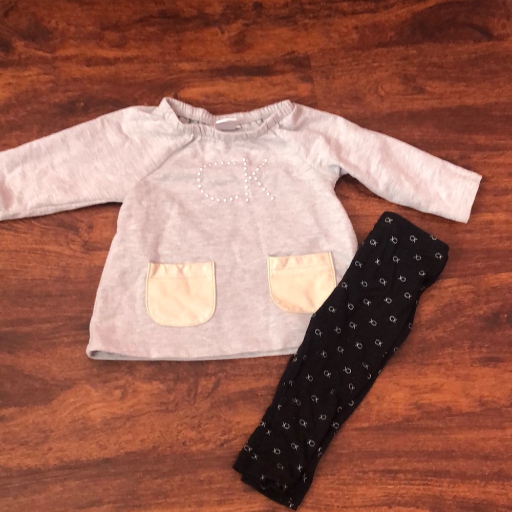 Baby Girl 6-9 months Calvin Klein set